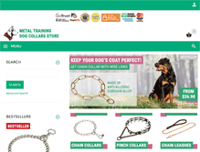 Tablet Screenshot of metal-training-dog-collars-store.com